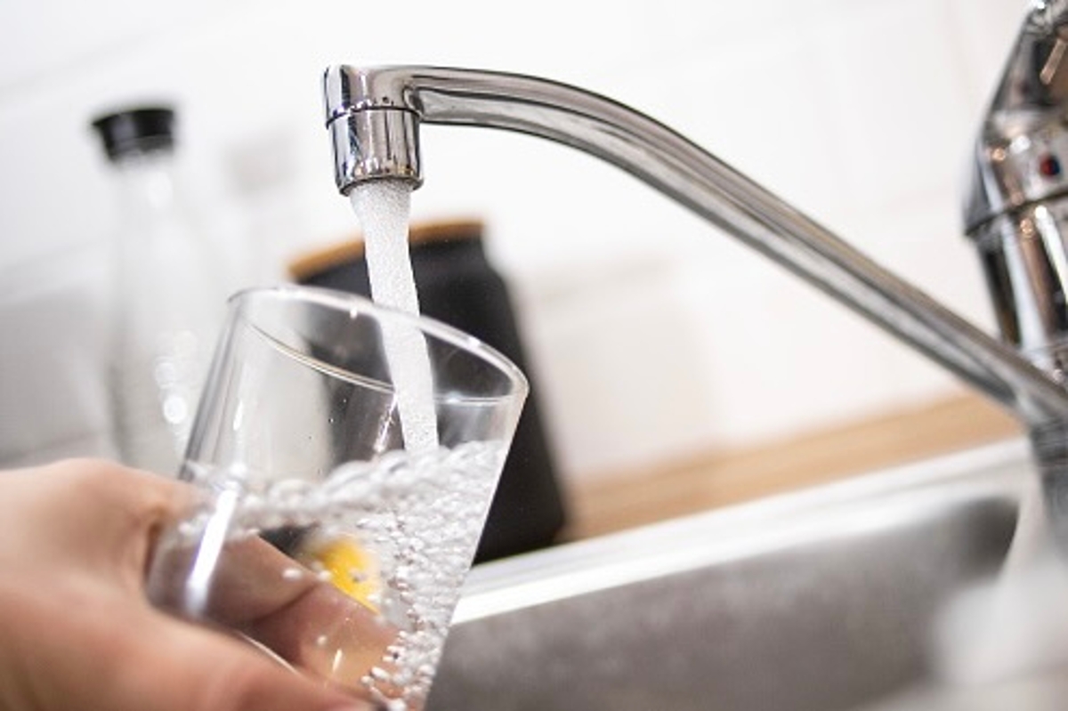 Glass of drinking water