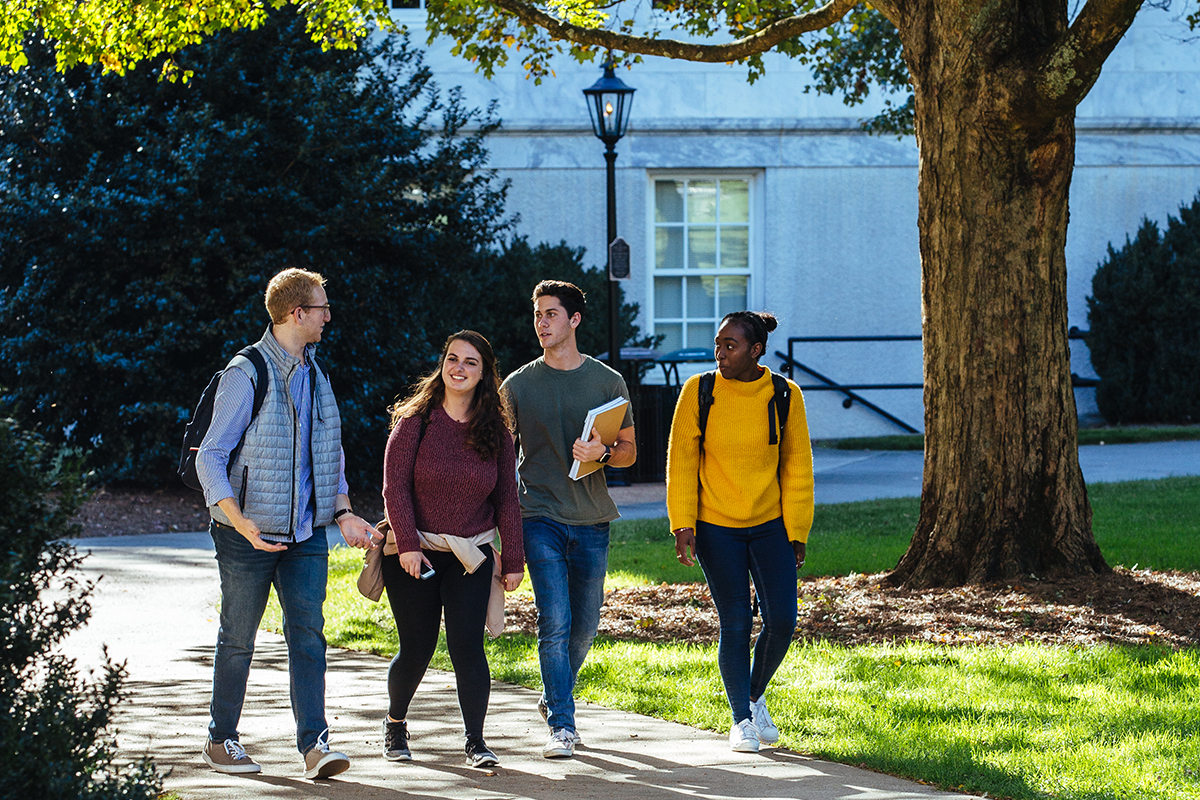 Students on campus